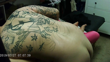 Nymphomaniac Asian wife gets cuffed in her holey leggings by her husband Thumb