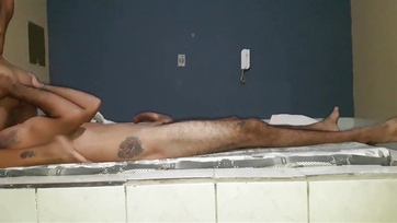 My spank fucked my wife again and filled her pussy Thumb