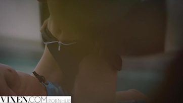 Blonde slutty slut rolls around with her sister's boyfriend Thumb