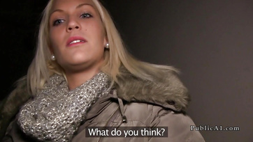 For a little money, the blonde Hungarian chick agreed to fuck the pushy fake agent Thumb