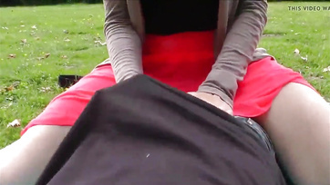 He fucked and fucked his girlfriend's bare pussy in the field in a secret place Thumb