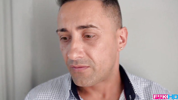 He pinched the cute Budapest girl by the neck while masturbating and slammed his dick into her Thumb