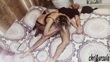 I fucked my sexy secretary's stockinged pussy and fucked her little muff Thumb