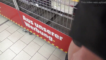 The committed blonde Fritz girl was fucked in the supermarket Thumb