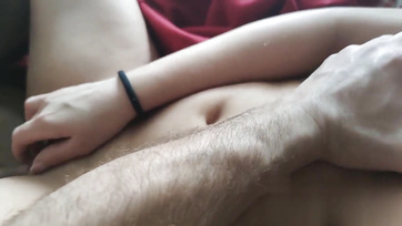 She made her boyfriend's handsome friend stick his phallus in her muff Thumb