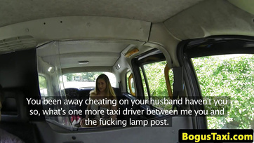 Busty Hungarian lady wanted a cock in her muff in the backseat of the taxi Thumb