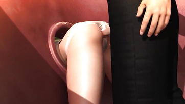 He took the opportunity and fucked the lovely Japanese teen's muff - hentai Thumb