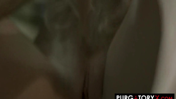 Beautiful blonde pussy on the table Thumb