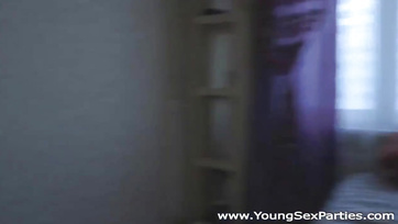 The horny young people livened up the house party a bit with a good bit of fucking Thumb