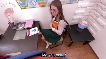 Horny teacher rams his swollen cock into cute teen pussy Thumb