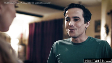 Handsome young boy managed to get his big cock into his hot big titted stepmom in her hole Thumb