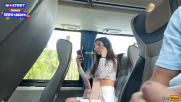 Unknown chick came over to me on the bus to jerk my erect dick Thumb