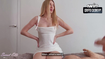 A mostohahúgom szűz barátnőjének megtetszett a farkam és behatolás nélkül meglovagolta Thumb