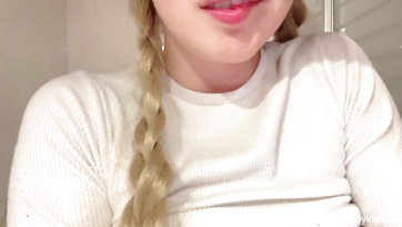 She fingered her stepfather in the bathroom young girl with hairy pussy fucks her ass Thumb