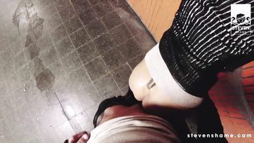 The silicone-titted German milf who was hunted on the street corner quickly spread her legs for agent Thumb