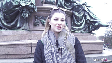 He managed to get the sexy Berlin chick to attend a sex casting with a little money Thumb