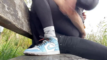Young blonde babe let me caress and fuck her wet pussy in the park Thumb