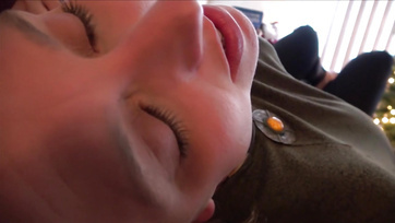I was alone with my hot stepmom at Christmas, whose huge tits and ass turned me on Thumb